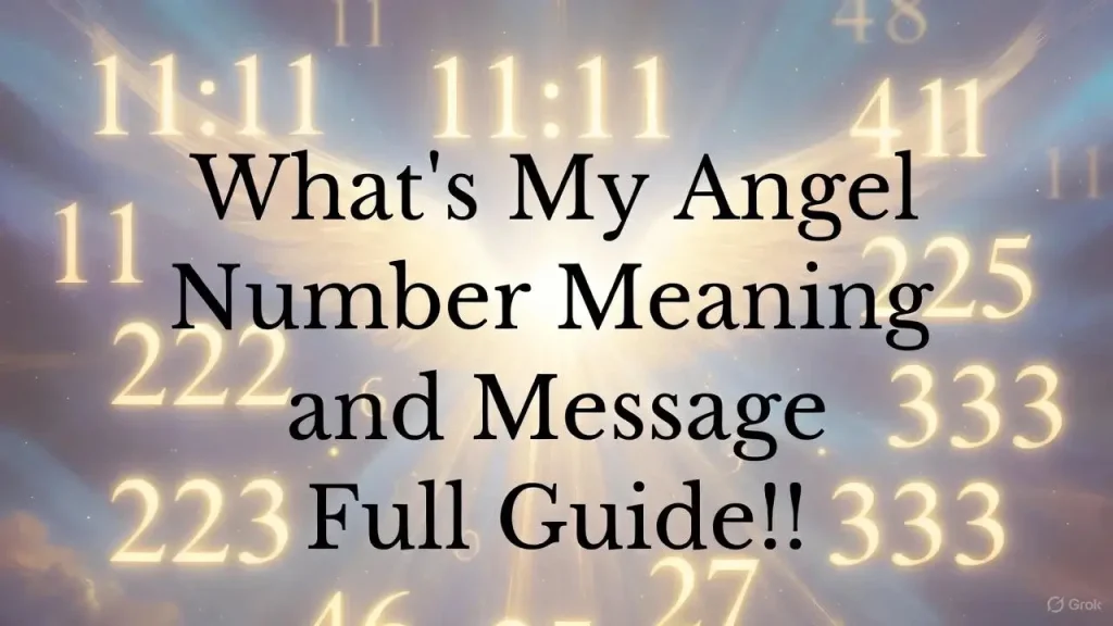 What is My Angel Number Meaning and Message Full Guide!